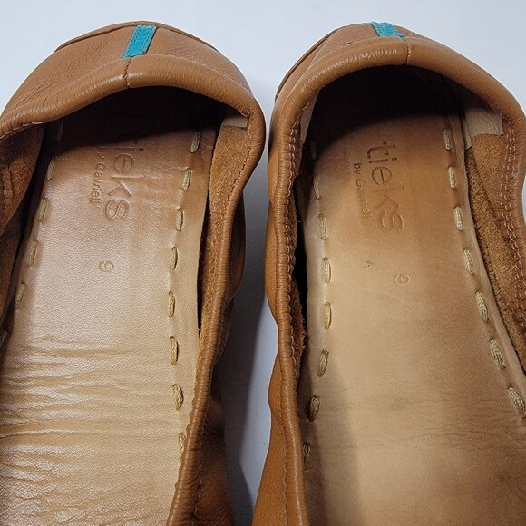 Tieks by Gavriell Chestnut Leather Ballet Flats Size 9 - Picture 9 of 11